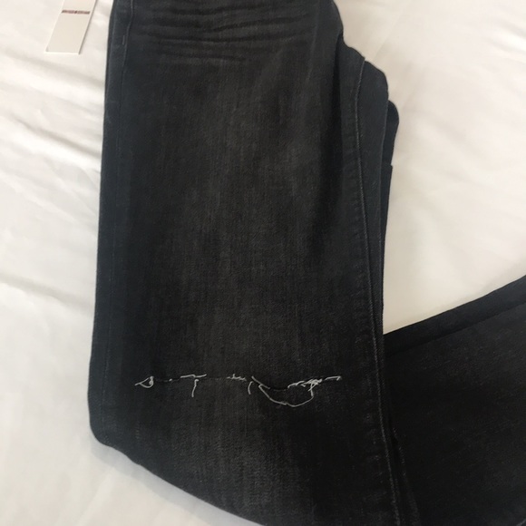 Hudson Natalie Midrise Super Skinny Ankle Jeans in Cora/ Washed Black - Picture 8 of 12